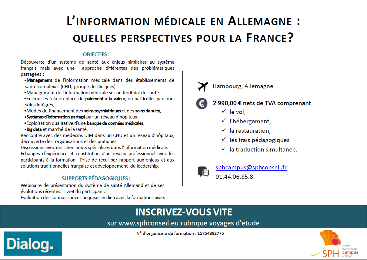 L Information Medicale En Allemagne Quelles Perspectives Pour La France PLAQUETTE VERSO